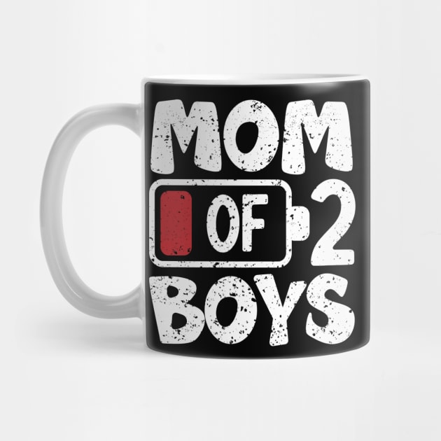 Mom of 2 Boys from Son to mom for Mothers Day Birthday Women by KRMOSH